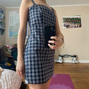 Plaid mini dress